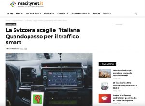 MACITYNET - La Svizzera sceglie l’italiana Quandopasso per il traffico smart